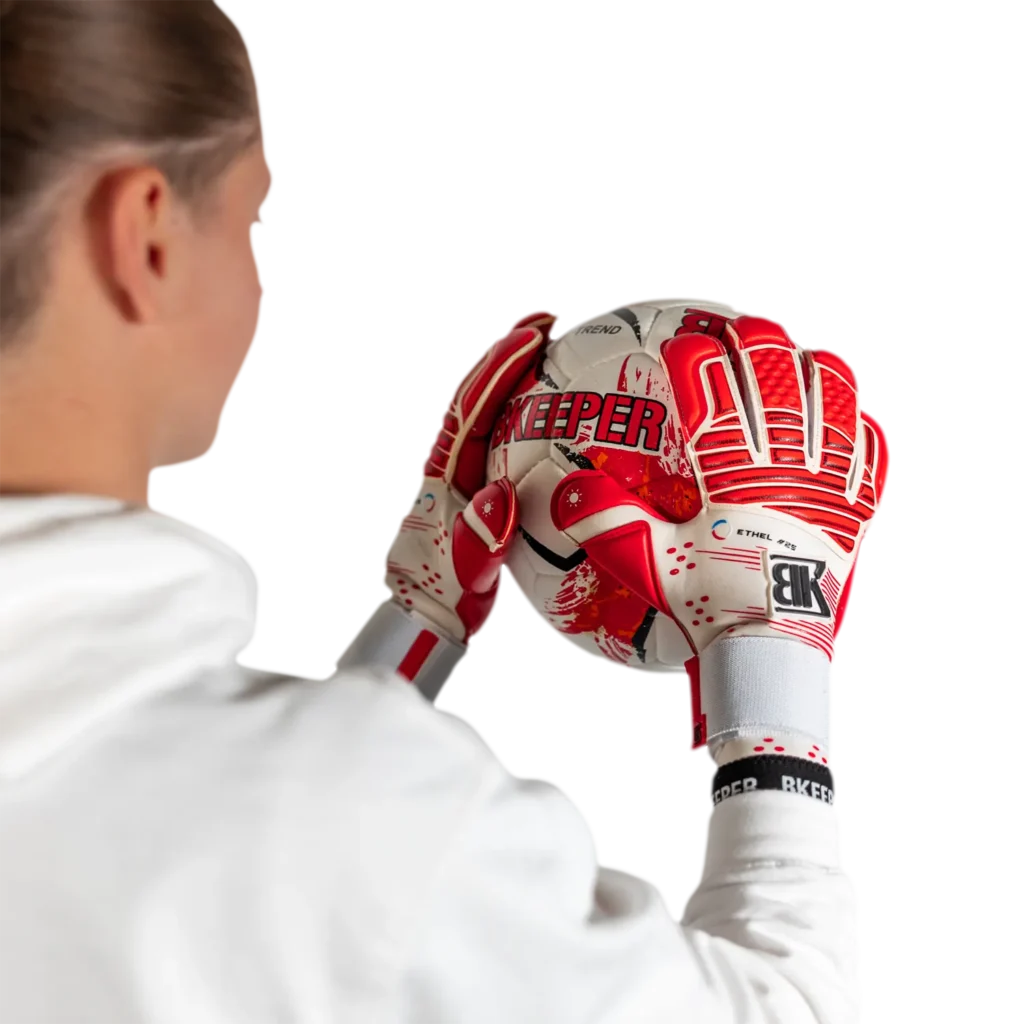 goalkeeper gloves ethel #25 red bkeeper