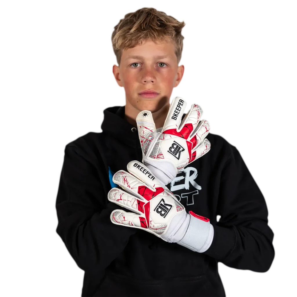 goalkeeper gloves galactic #25 white kids bkeeper