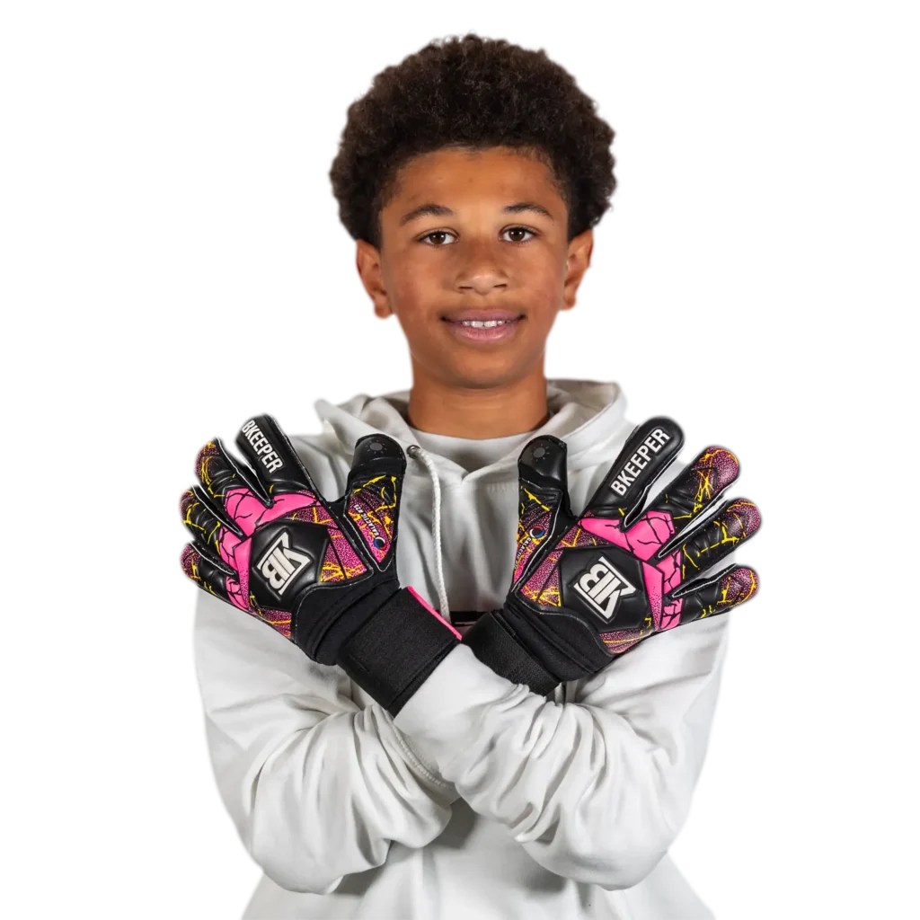 goalkeeper gloves galactic #25 black kids bkeeper