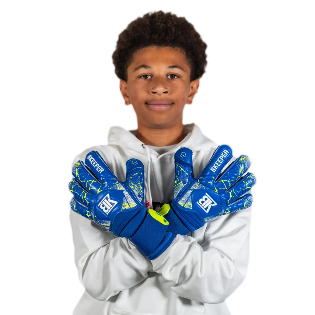 Gants De Gardien GALACTIC #25 Pour Enfants - Coupe Hybride, Latex 4mm, Facile à Enfiler - Noir