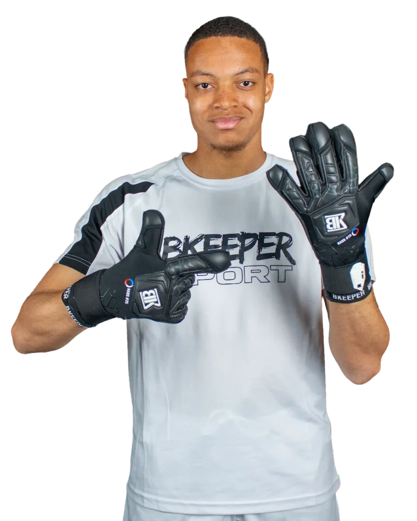 Goalkeeper gloves NAOS #25 Black | Flexible & powerful grip