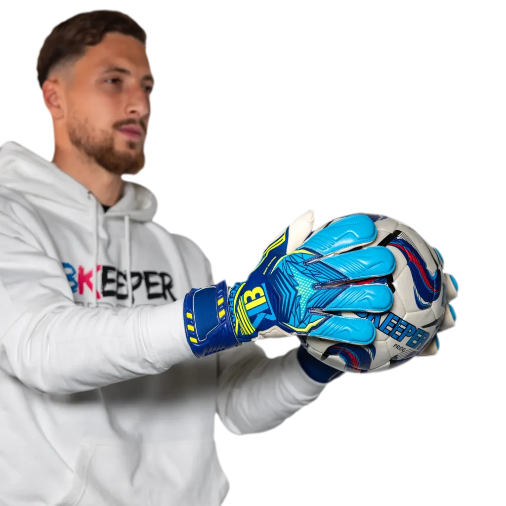 Goalkeeper gloves anzar #25 blue bkeeper