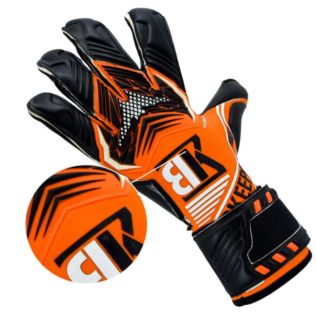 Goalkeeper gloves ANZAR #25 Orange | Professional Grip | BKeeper Gloves